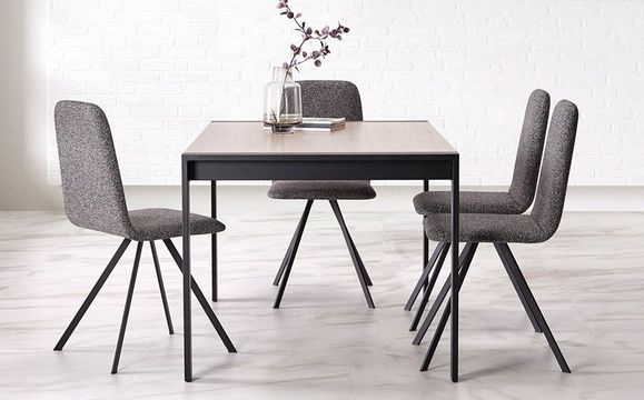 mesa comedor gris