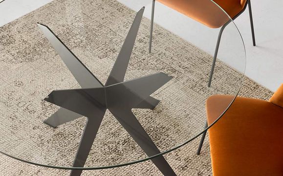 mesa de cristal