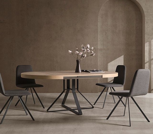 mesa con flores