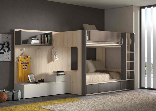 dormitorio con litera