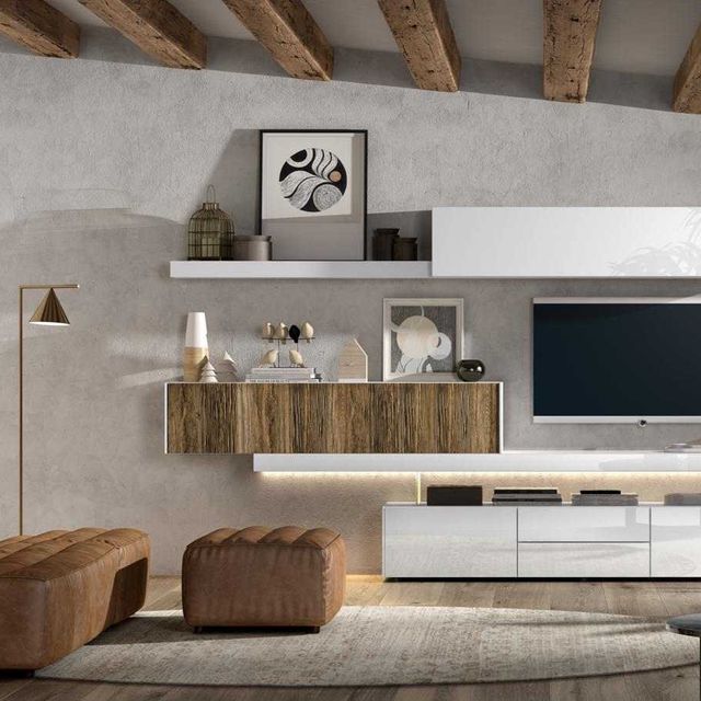 sofá salón y televisor